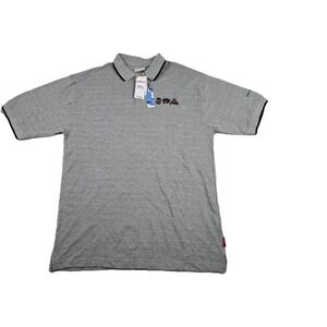 Fubu Platinum Fat Albert Vintage Gray Polo Men's‎ Size Medium Y2K New